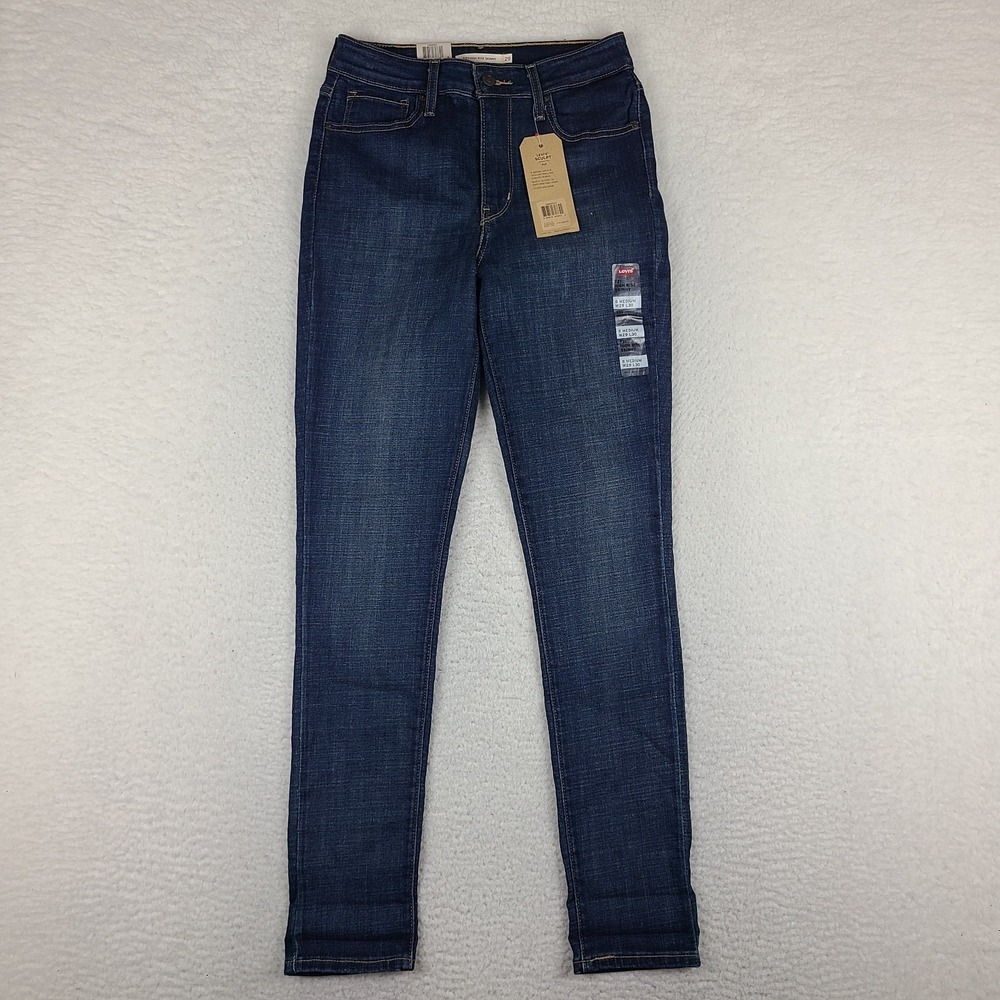 Levi's 721 Jeans Womens 29x30 Blue High Rise Skinny Dark Wash Denim NWT NEW